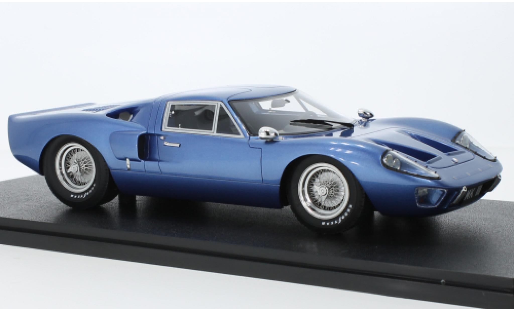 Ford GT40 1/18 Cult Scale Models MK III metallic blauw RHD 1966 modelauto