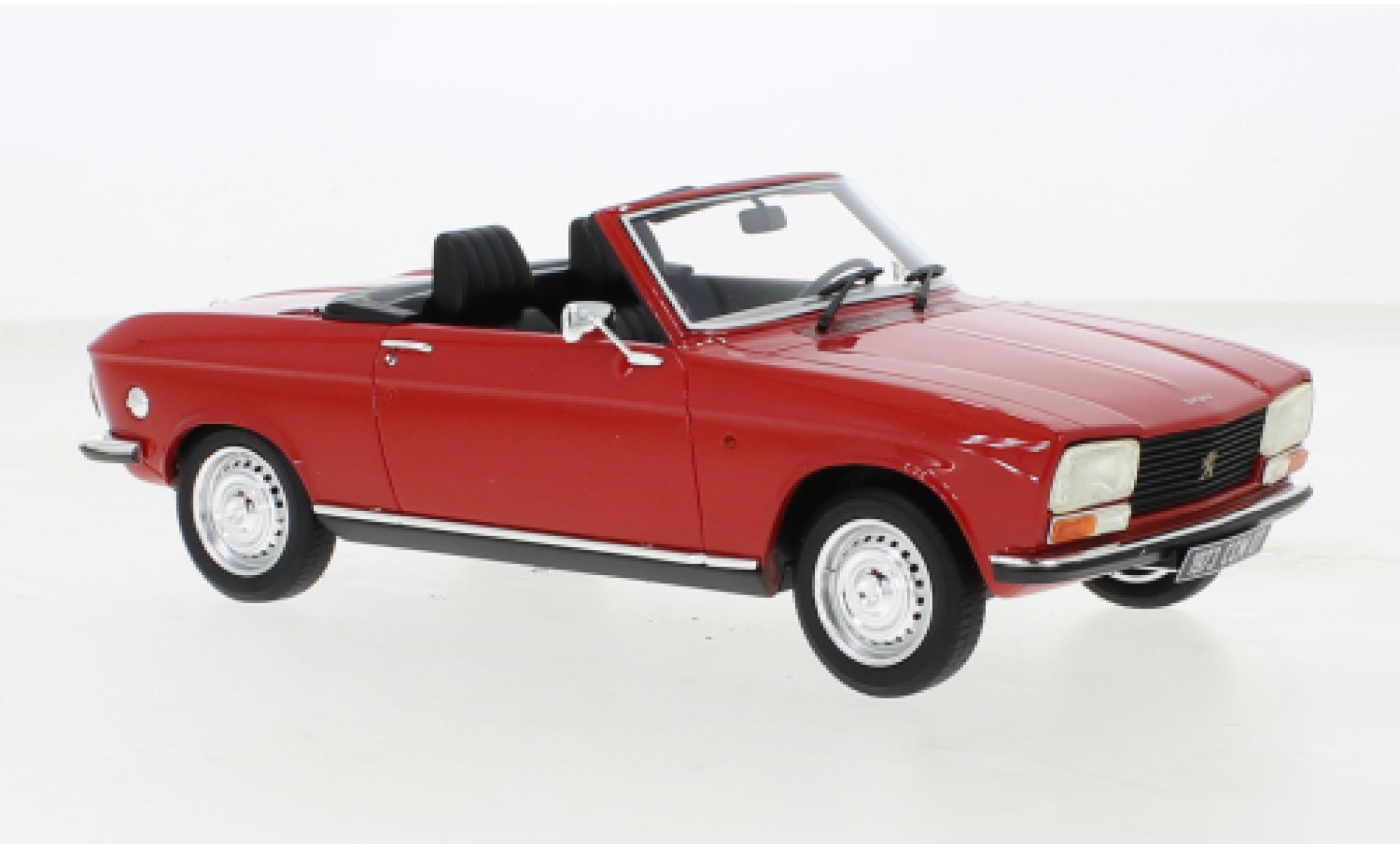 Peugeot 304 1/18 Cult Scale Models Cabriolet rood 1973 modelauto