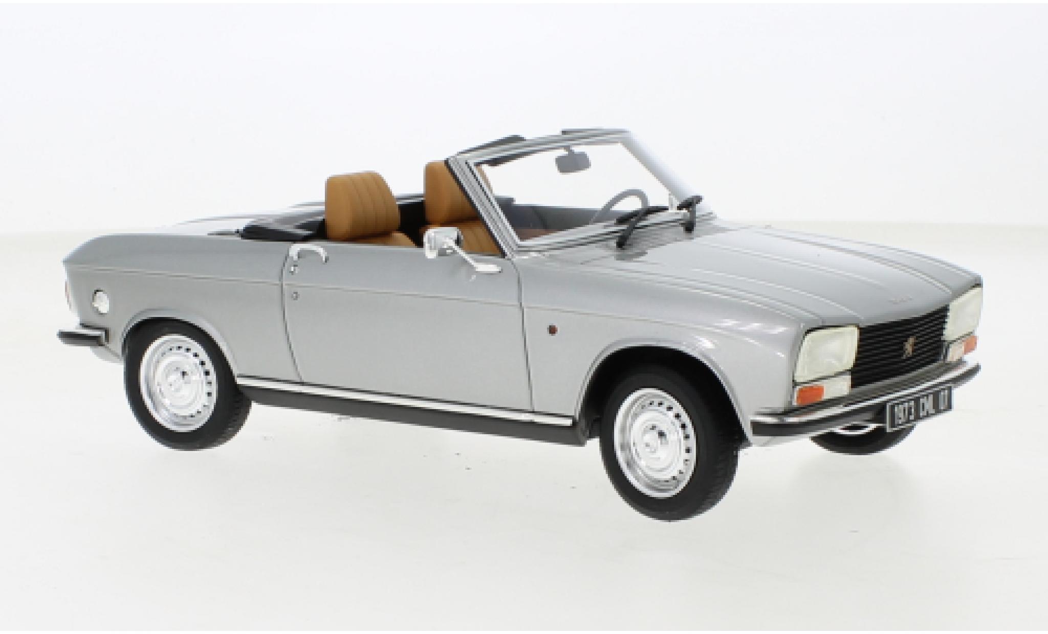 Peugeot 304 1/18 Cult Scale Models Cabriolet grijs 1973 modelauto