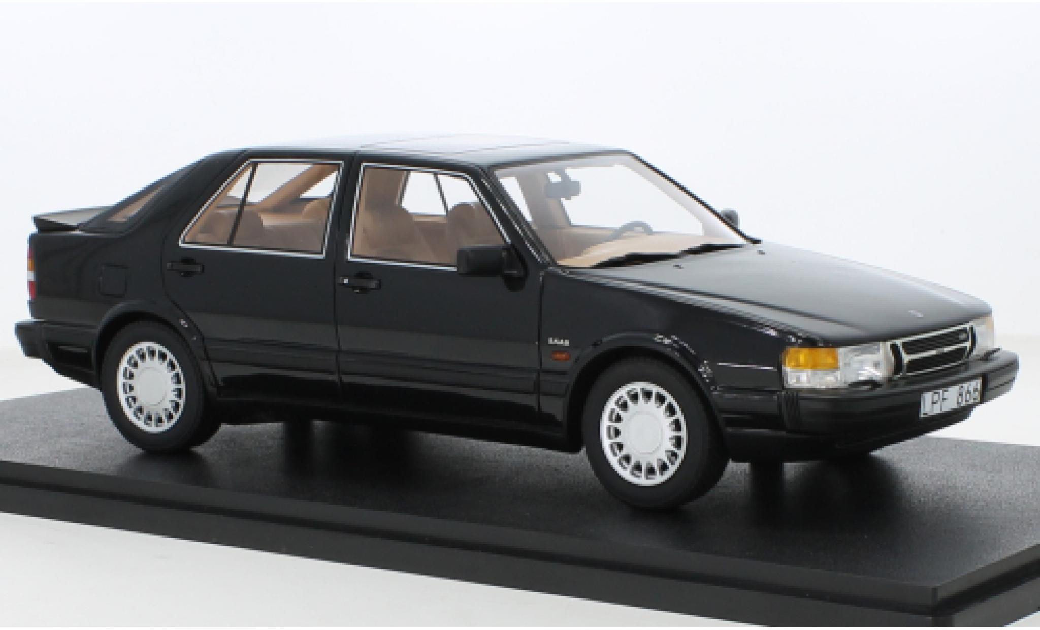Saab 9000 1/18 Cult Scale Models Turbo zwart 1985 modelauto