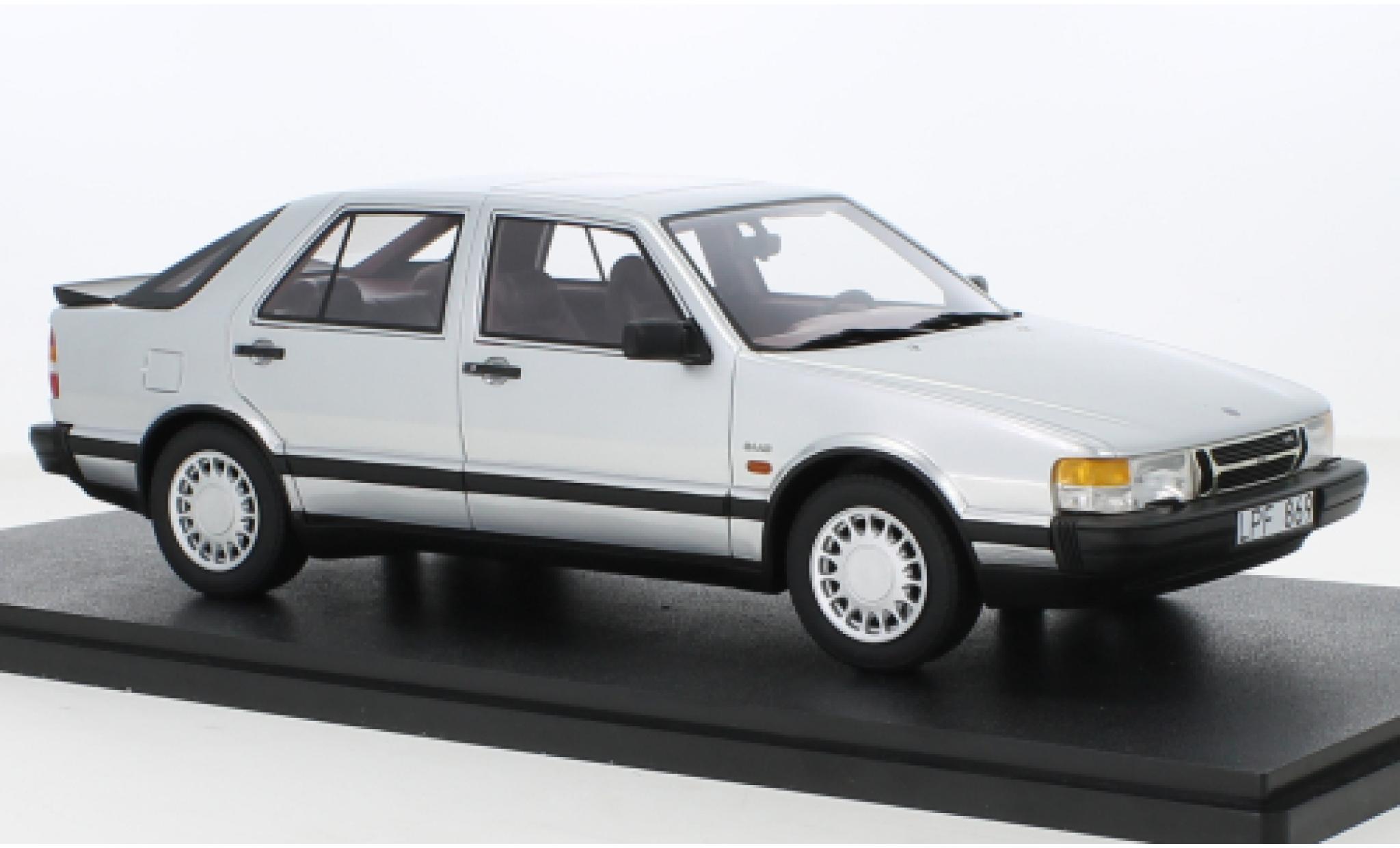 Saab 9000 1/18 Cult Scale Models Turbo grijs 1985 modelauto