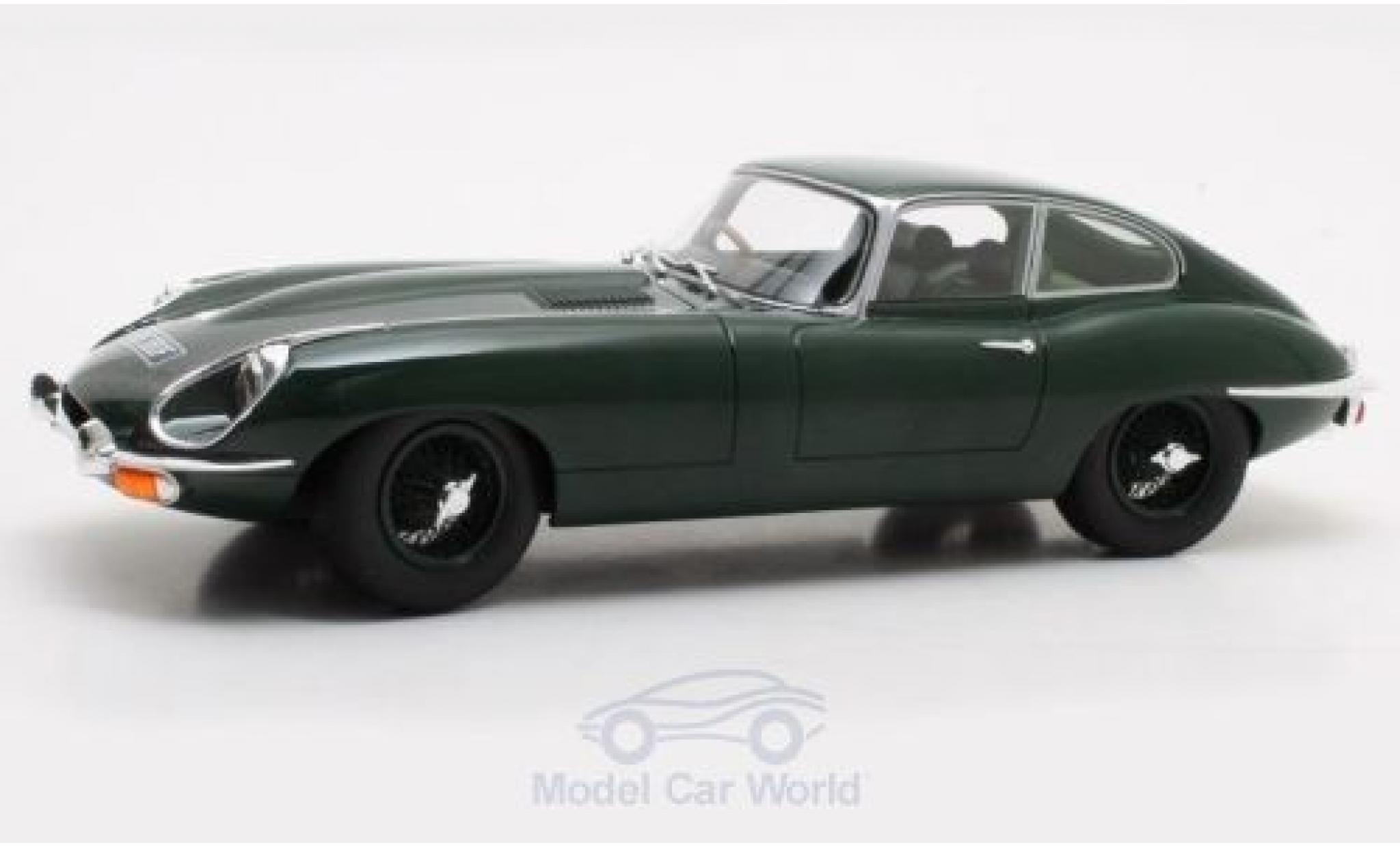 Jaguar E-Type 1/18 Cult Scale Models Coupe Series 2 groen RHD 1968 modelauto