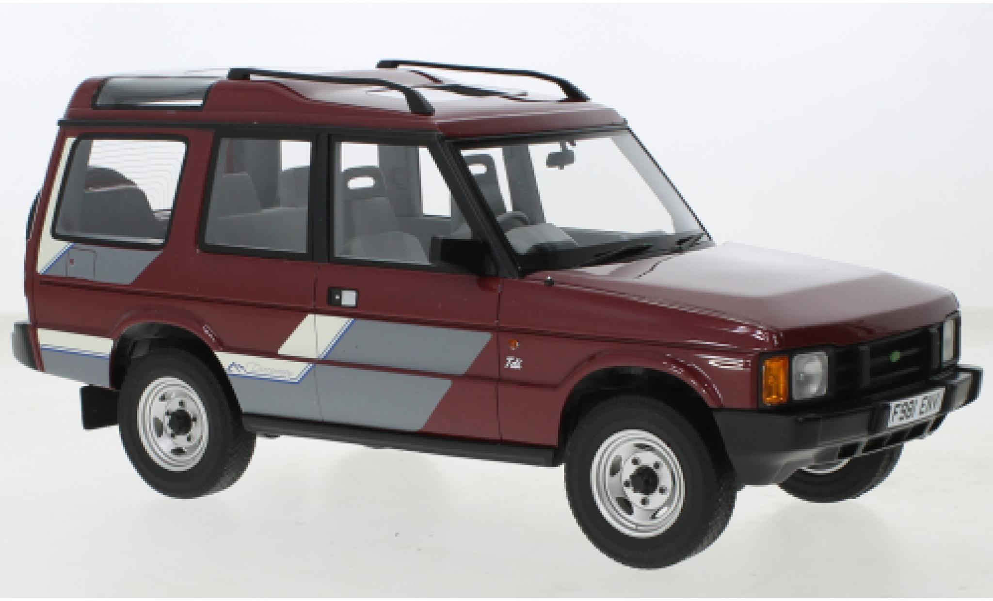 Land Rover Discovery 1/18 Cult Scale Models MkI metallic rood/Dekor RHD 1989 1:18 modelauto