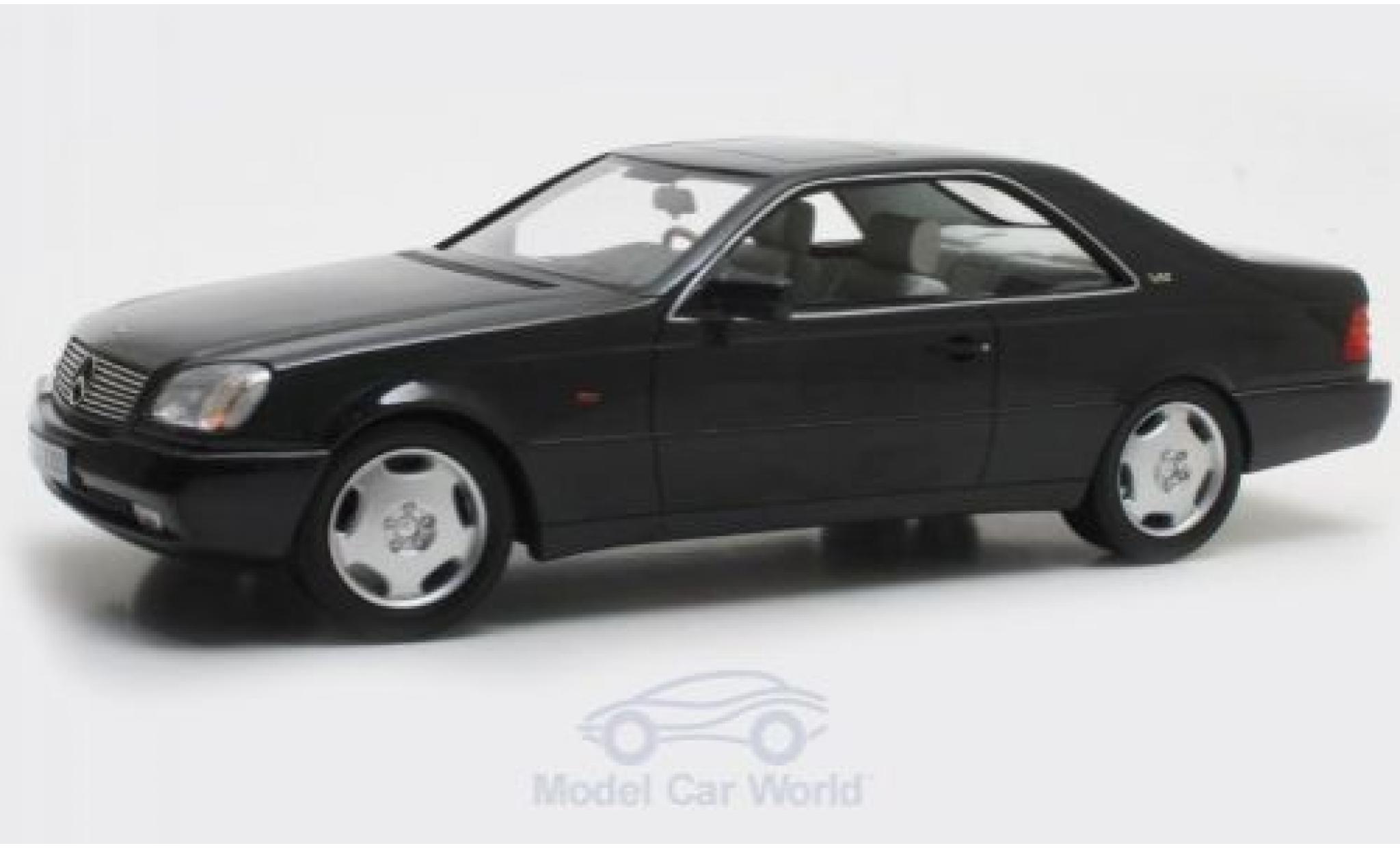 Mercedes 600 1/18 Cult Scale Models SEC (C140) metallic zwart 1992 modelauto