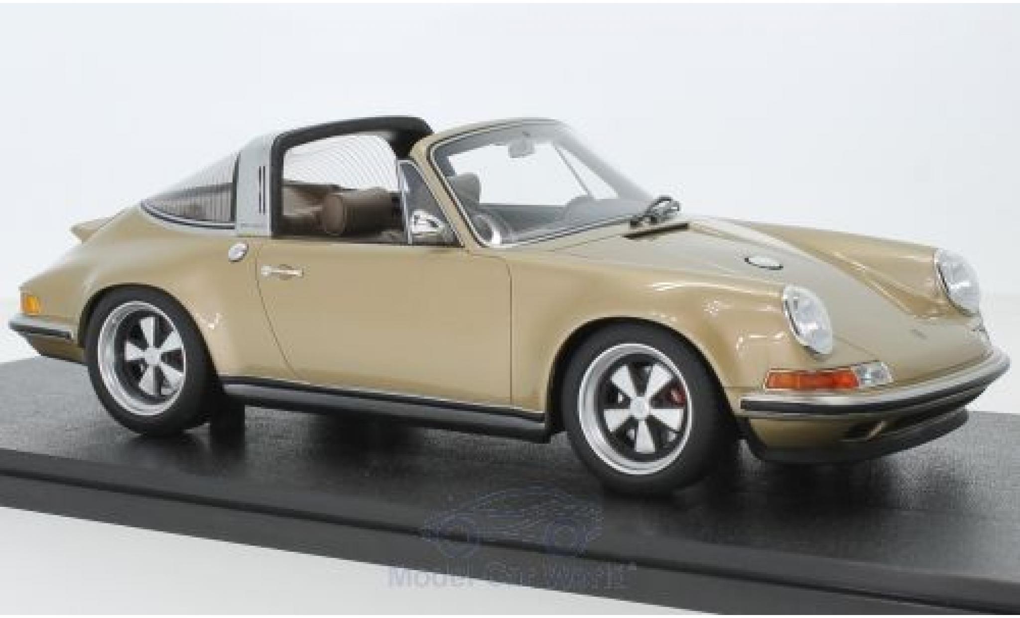 Porsche 911 1/18 Cult Scale Models Targa metallic gold Singer modelauto