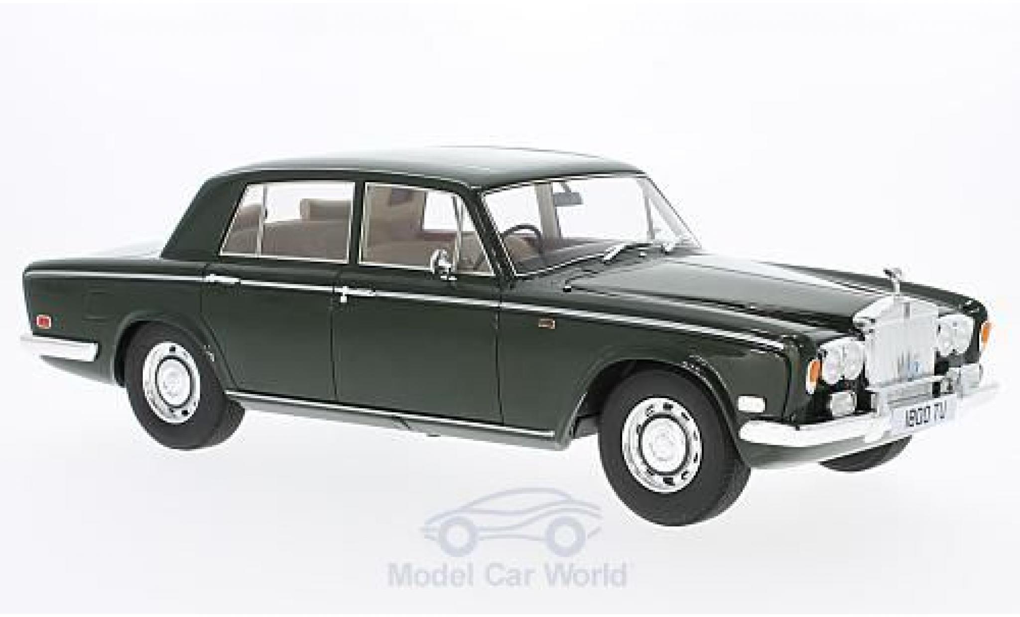 Rolls Royce Silver Shadow 1/18 Cult Scale Models groen RHD 1975 ohne Vitrine modelauto