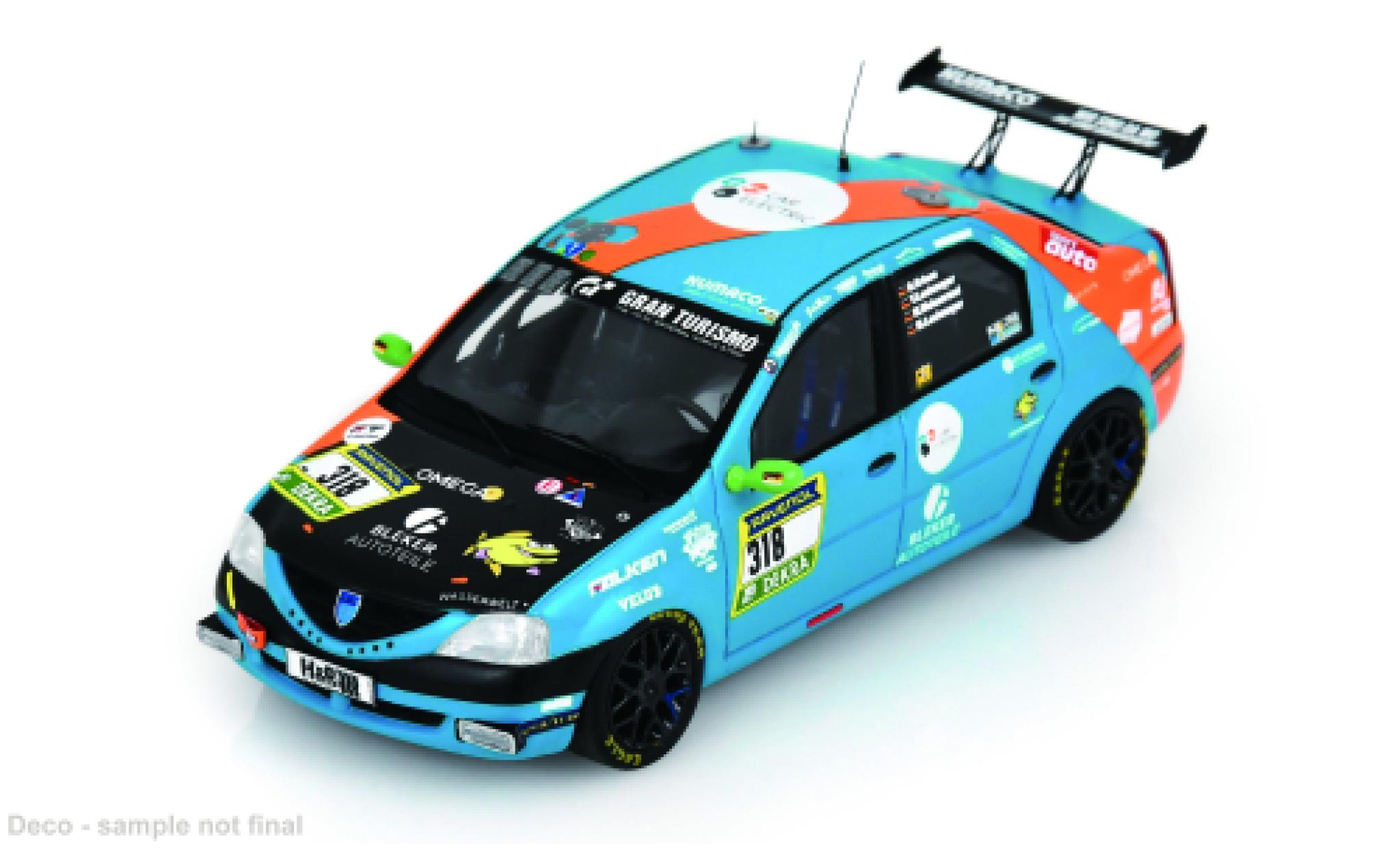 Dacia Logan 1/43 Spark 24h N&uuml;rburgring 2024 Ollis Garage Racing #318 O.Kriese/M.Lachmayer 1:43 modelauto