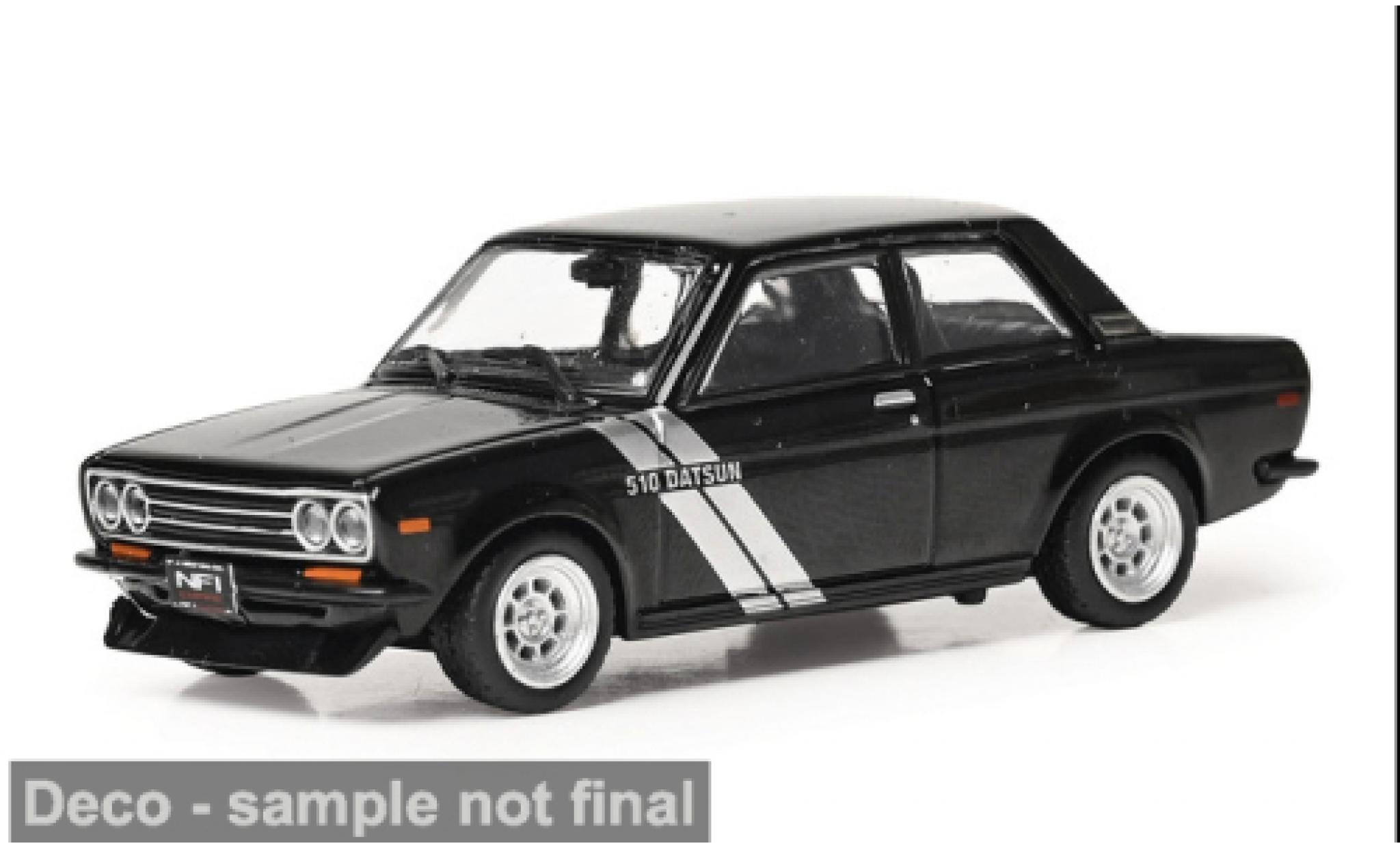 Datsun 510 1/64 IXO America zwart/grijs 1971 1:64 modelauto