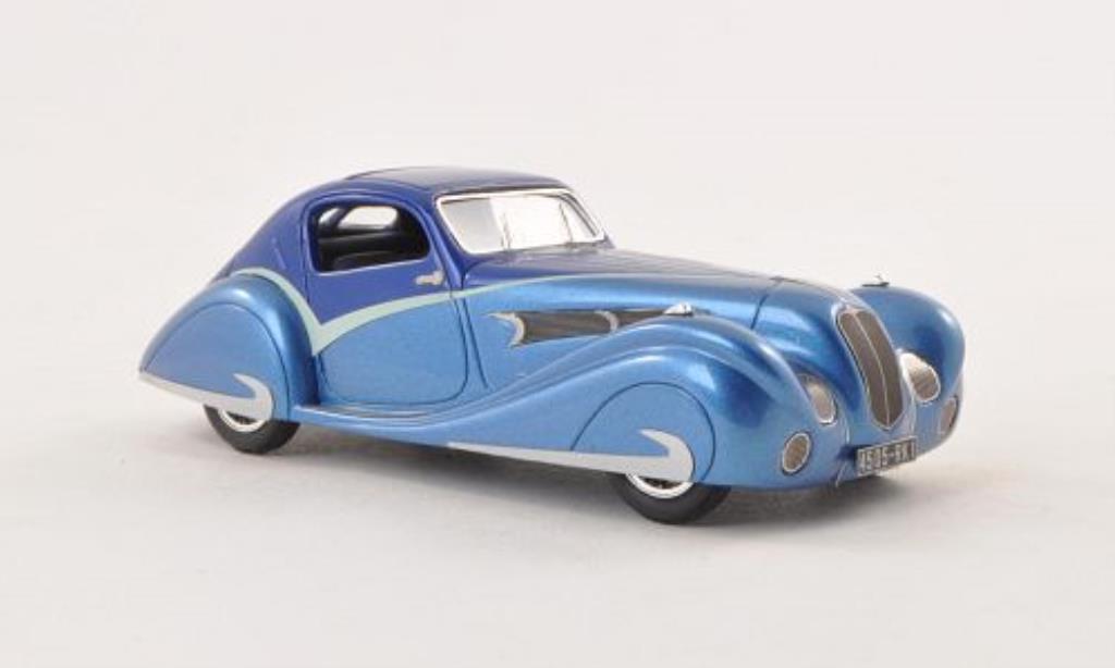 Delahaye 135 1/43 Luxcar Competition Coupe Figoni & Falaschi blauw/blauw 1936 modelauto