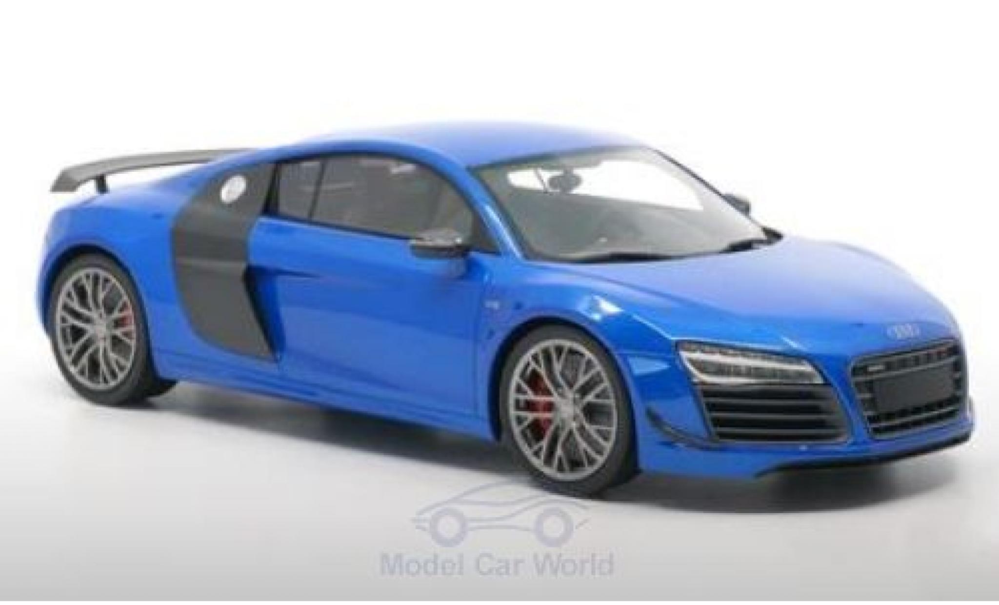Audi R8 1/18 DNA Collectibles LMX metallic blauw 2014 modelauto
