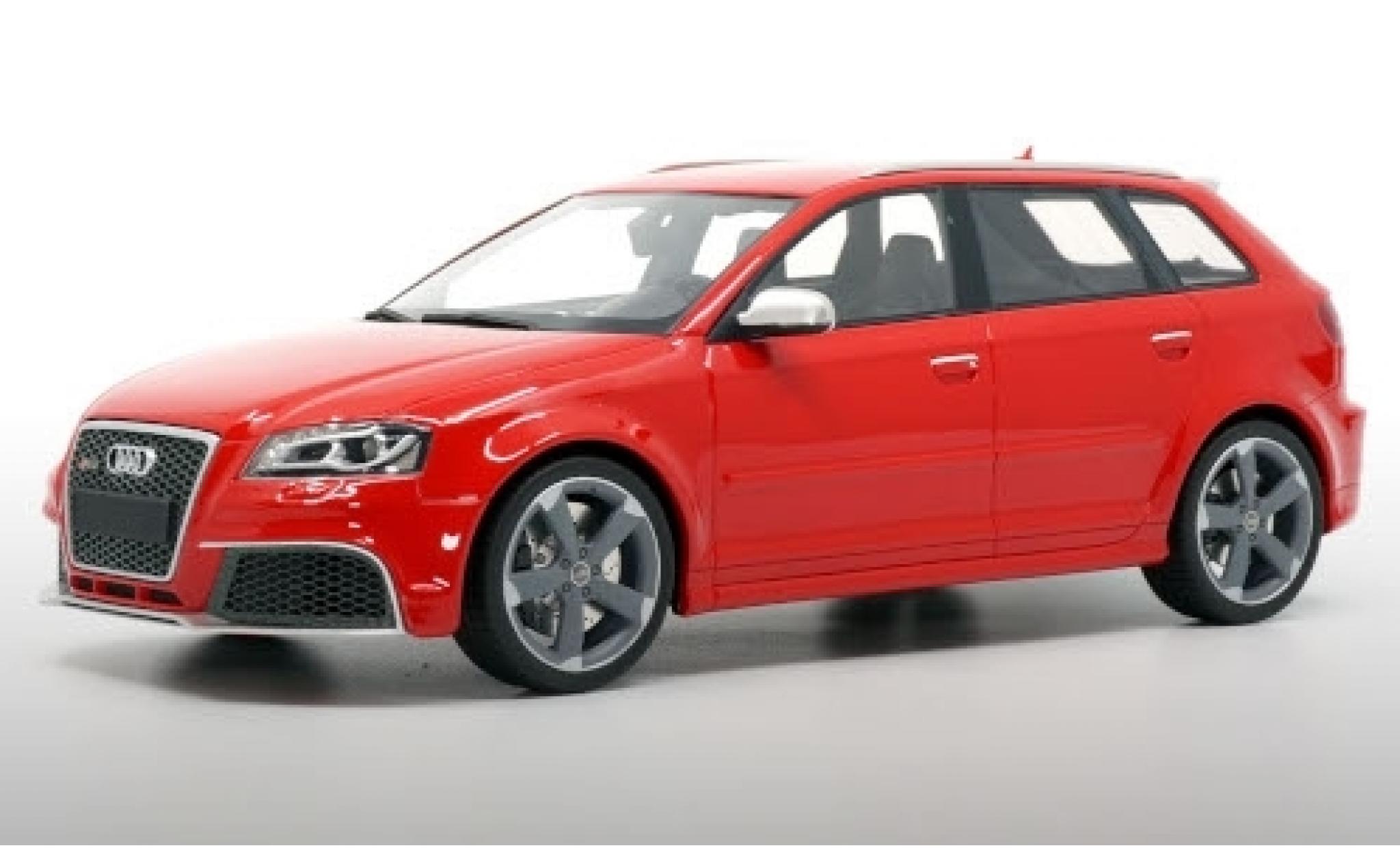 Audi RS3 1/18 DNA Collectibles Sportback (8P) rood 2011 avec grijs jantes modelauto