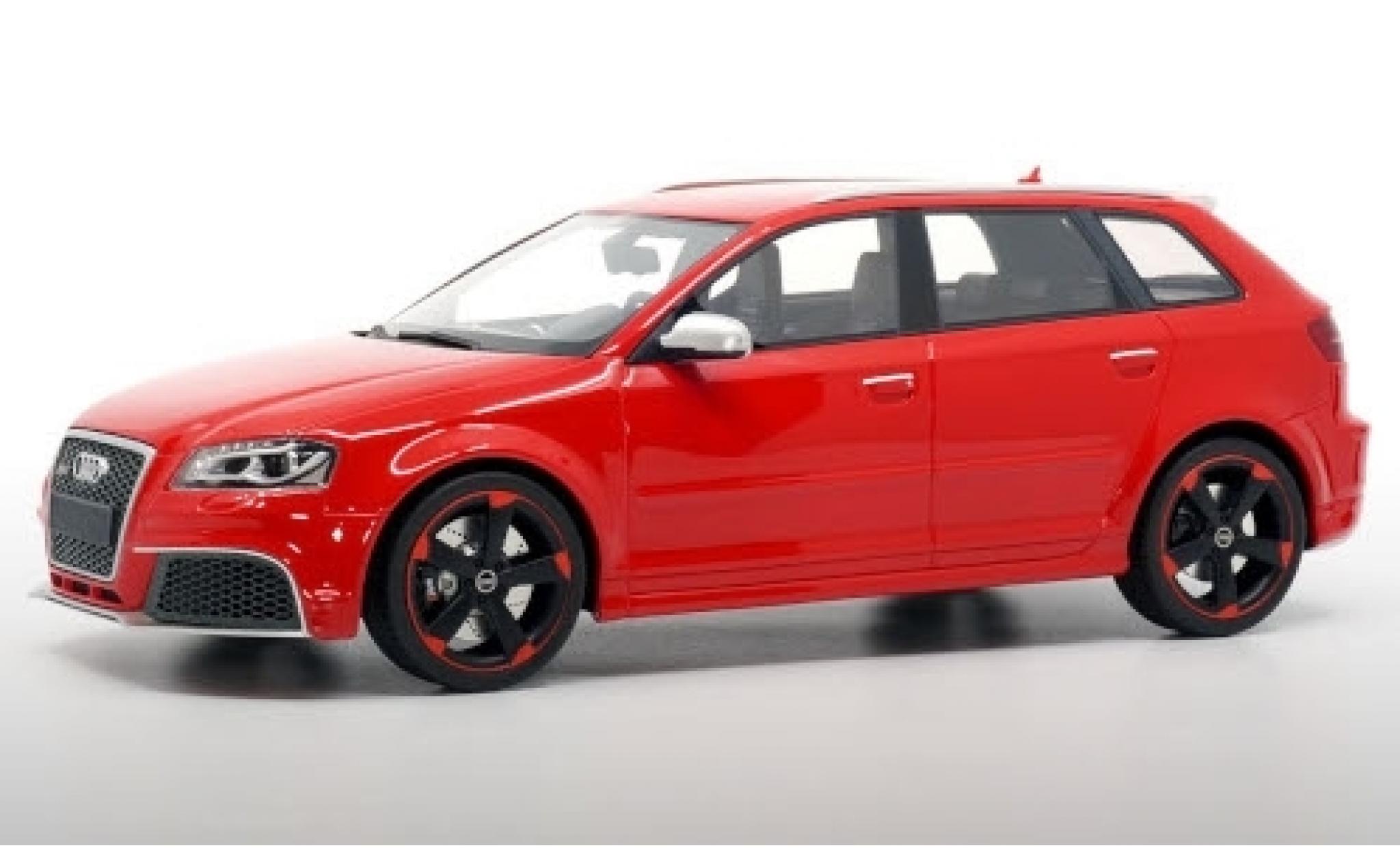 Audi RS3 1/18 DNA Collectibles Sportback (8P) rood 2011 avec zwart jantes modelauto