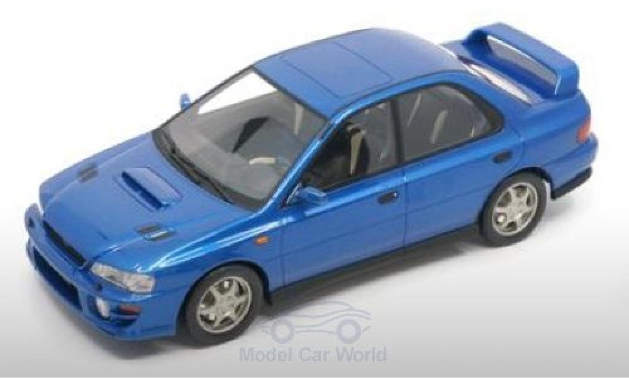 Subaru Impreza 1/18 DNA Collectibles GT Turbo metallic blauw 2000 modelauto