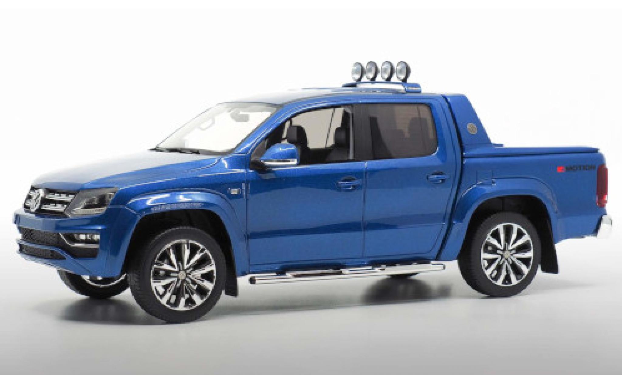 Volkswagen Amarok 1/18 DNA Collectibles Aventura metallic blauw 2019 Dachscheinwerfer d&eacute;tachable modelauto