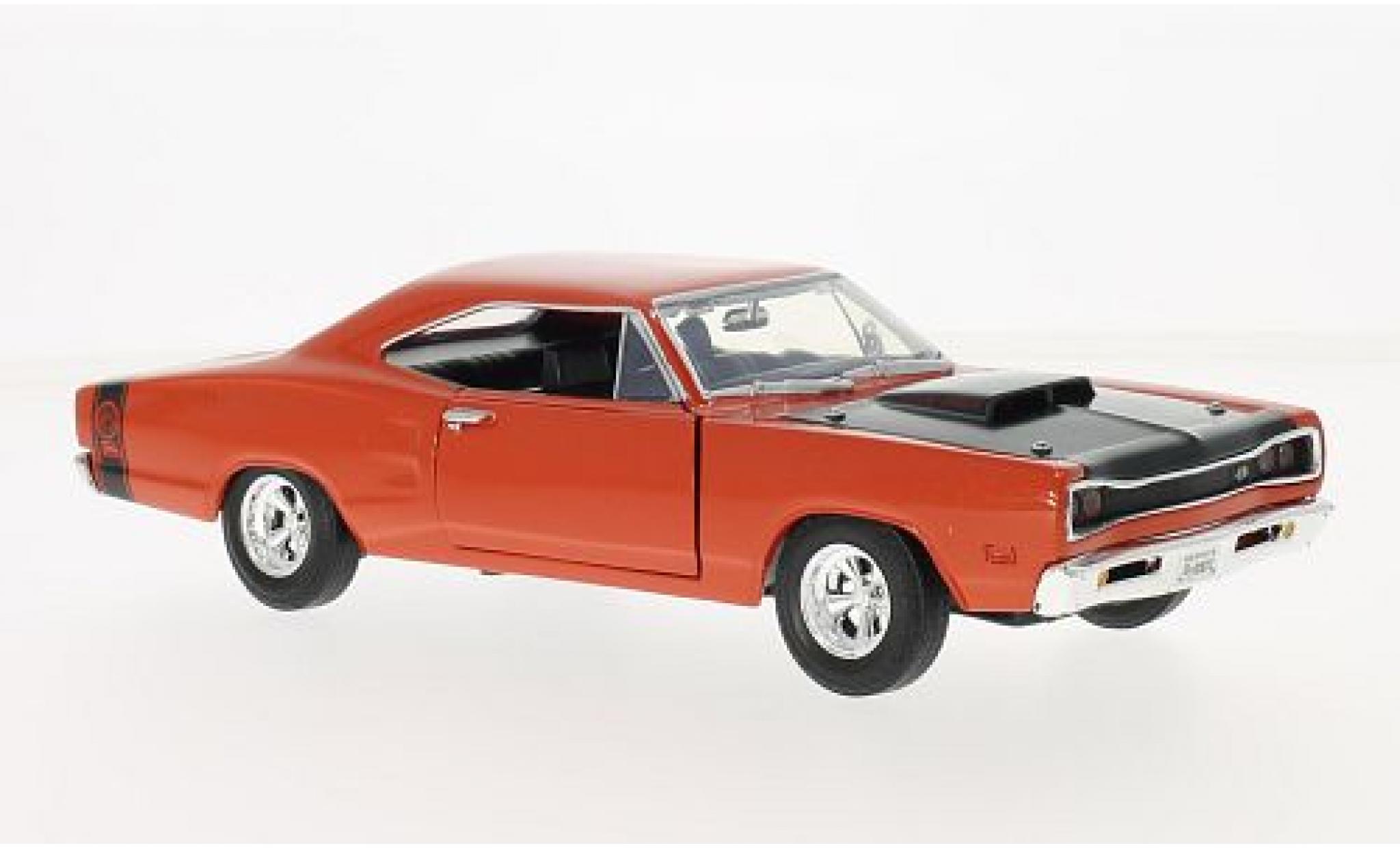 Dodge Coronet 1/24 Motormax Super oranje 1:24 modelauto