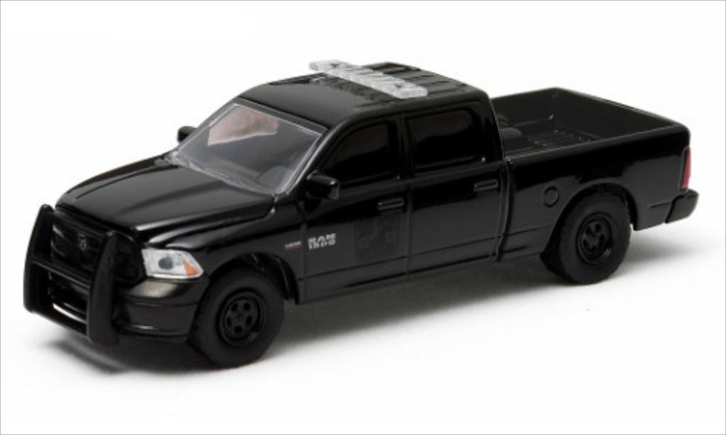 Dodge RAM 1/64 Greenlight 1500 zwart/Dekor 2014 modelauto