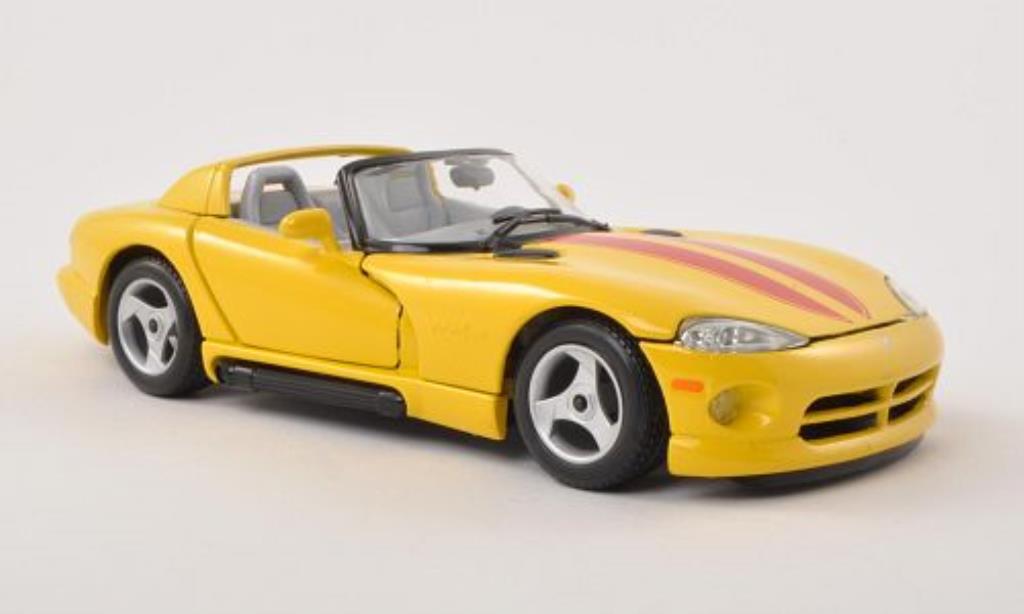 Dodge Viper 1/24 Burago RT/10 geel/rood modelauto