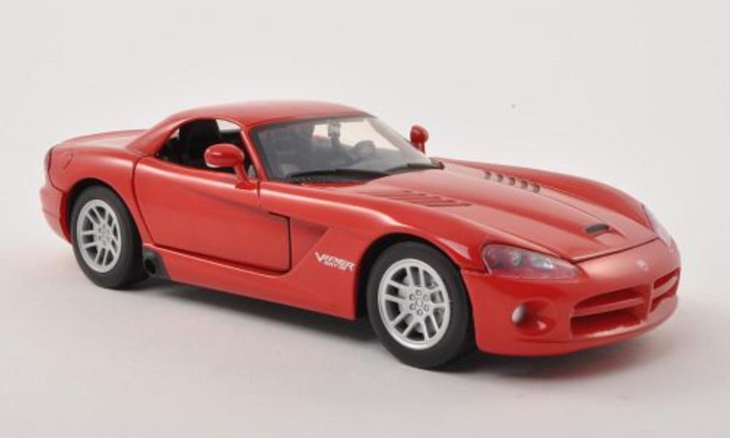 Dodge Viper 1/24 Motormax SRT-10 Hard Top rood 2003 modelauto