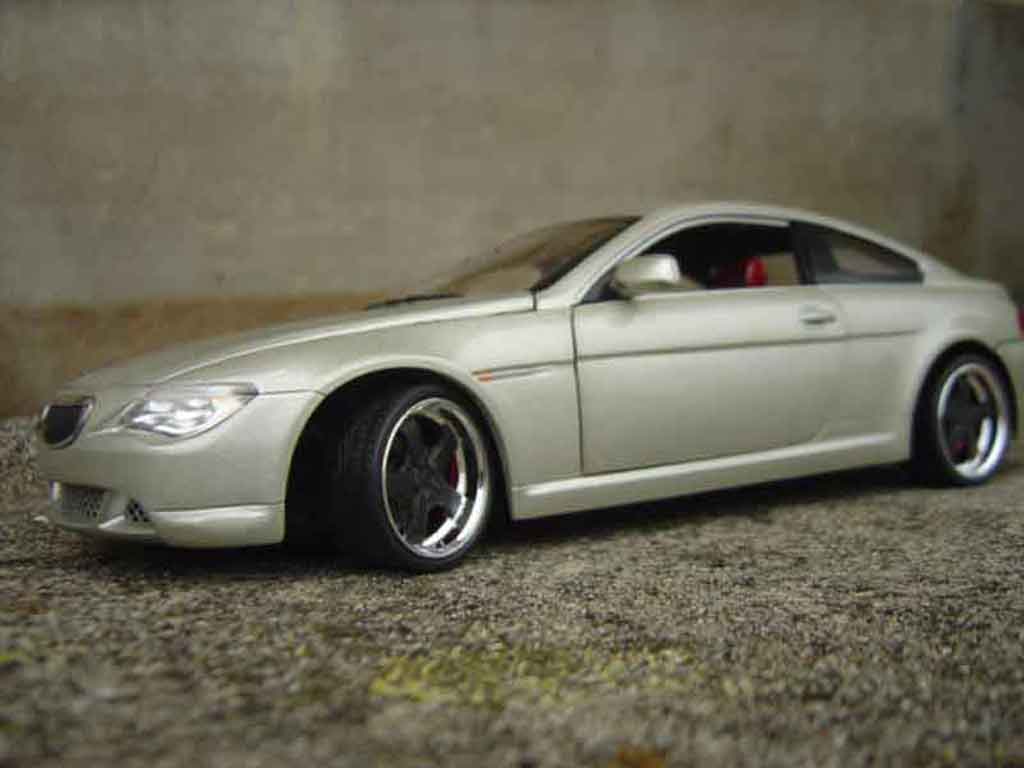 Bmw 645 Cabriolet E63 ci coupe grijs metallized jantes zwarts 1/18 Hot Wheels