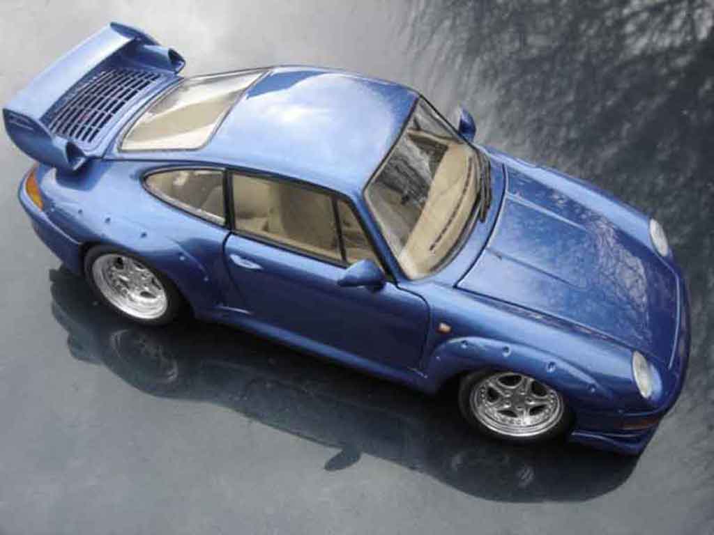 Porsche 993 GT2 1/18 Ut Models GT2 lagon blauw modelauto