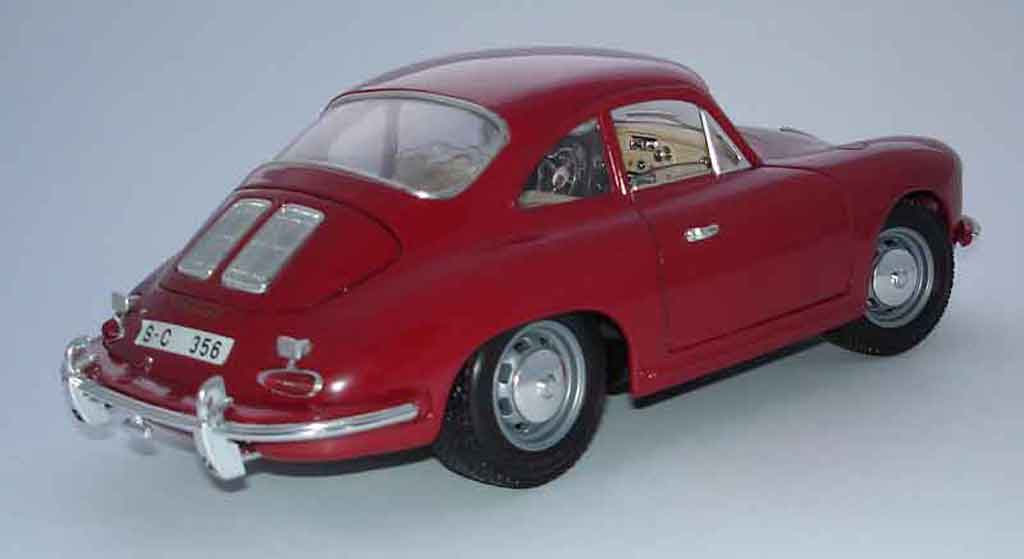 Porsche 356 B B B coupe rood 1/18 Burago