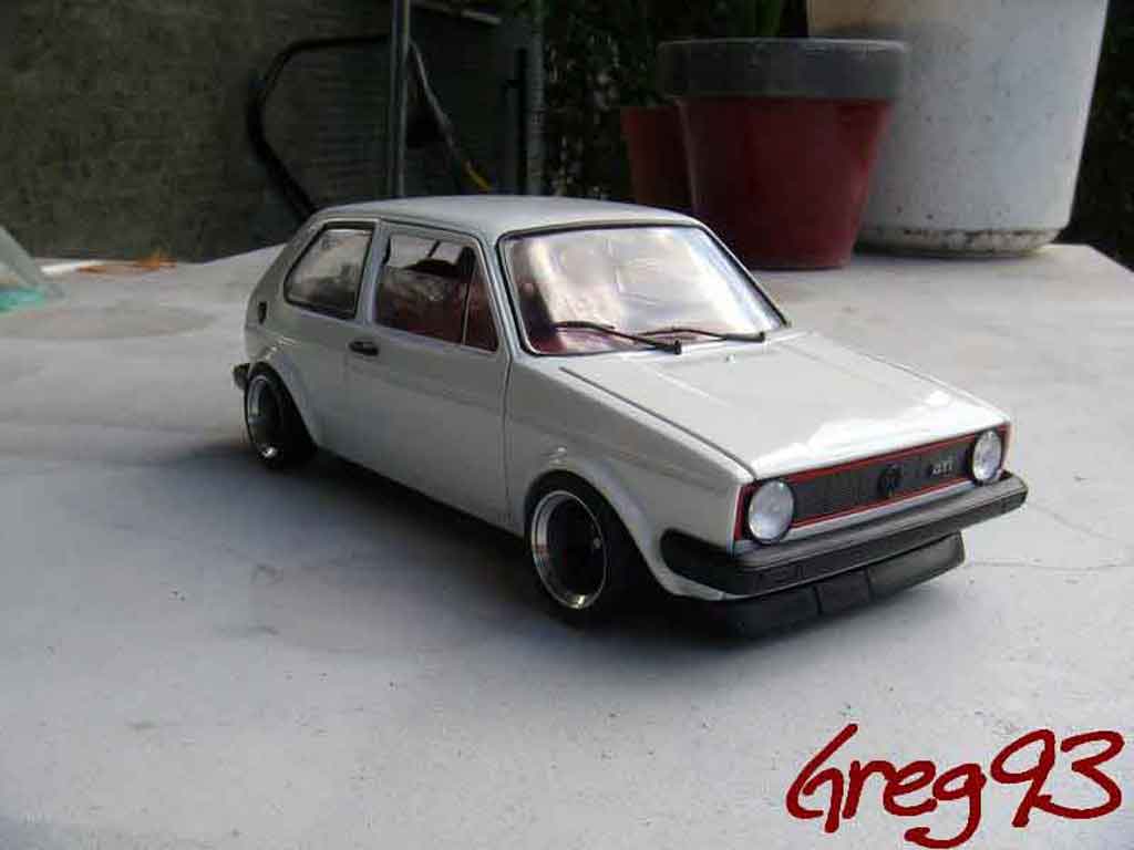 Volkswagen Golf 1 GTI 1/18 Solido jantes ATS 1 GTI tuning wit modelauto