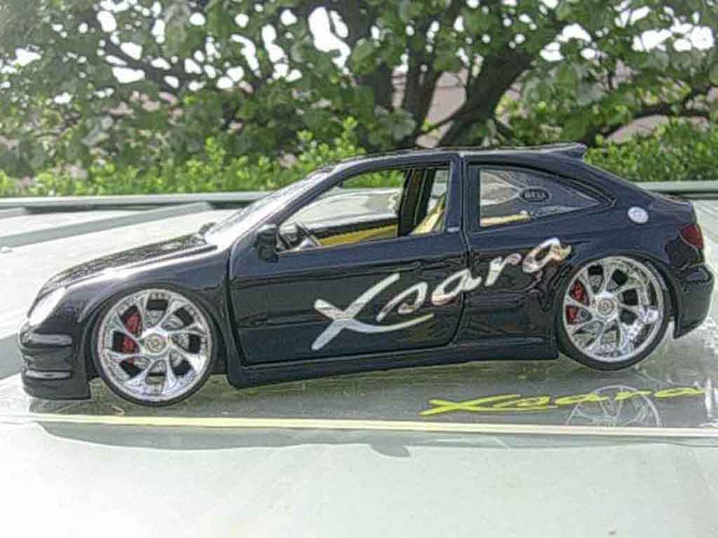 Citroen Xsara tuning 1/18 Solido tuning zwart modelauto
