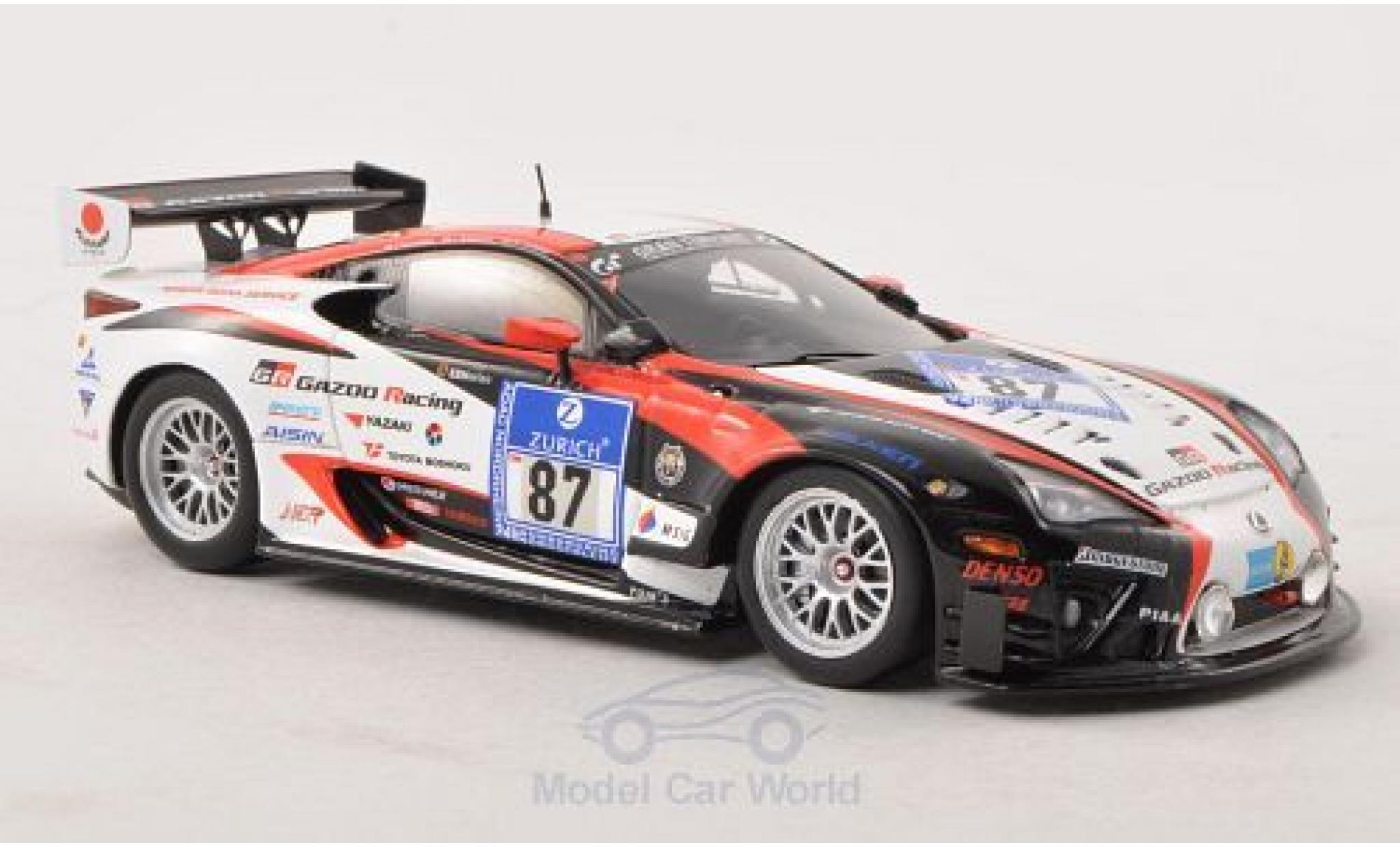 Lexus LFA 1/43 Ebbro No.87 Gazoo Racing 24h N&uuml;rburgring 2011 T.Kinoshita/J.Wakisaka/A.Lotterer modelauto
