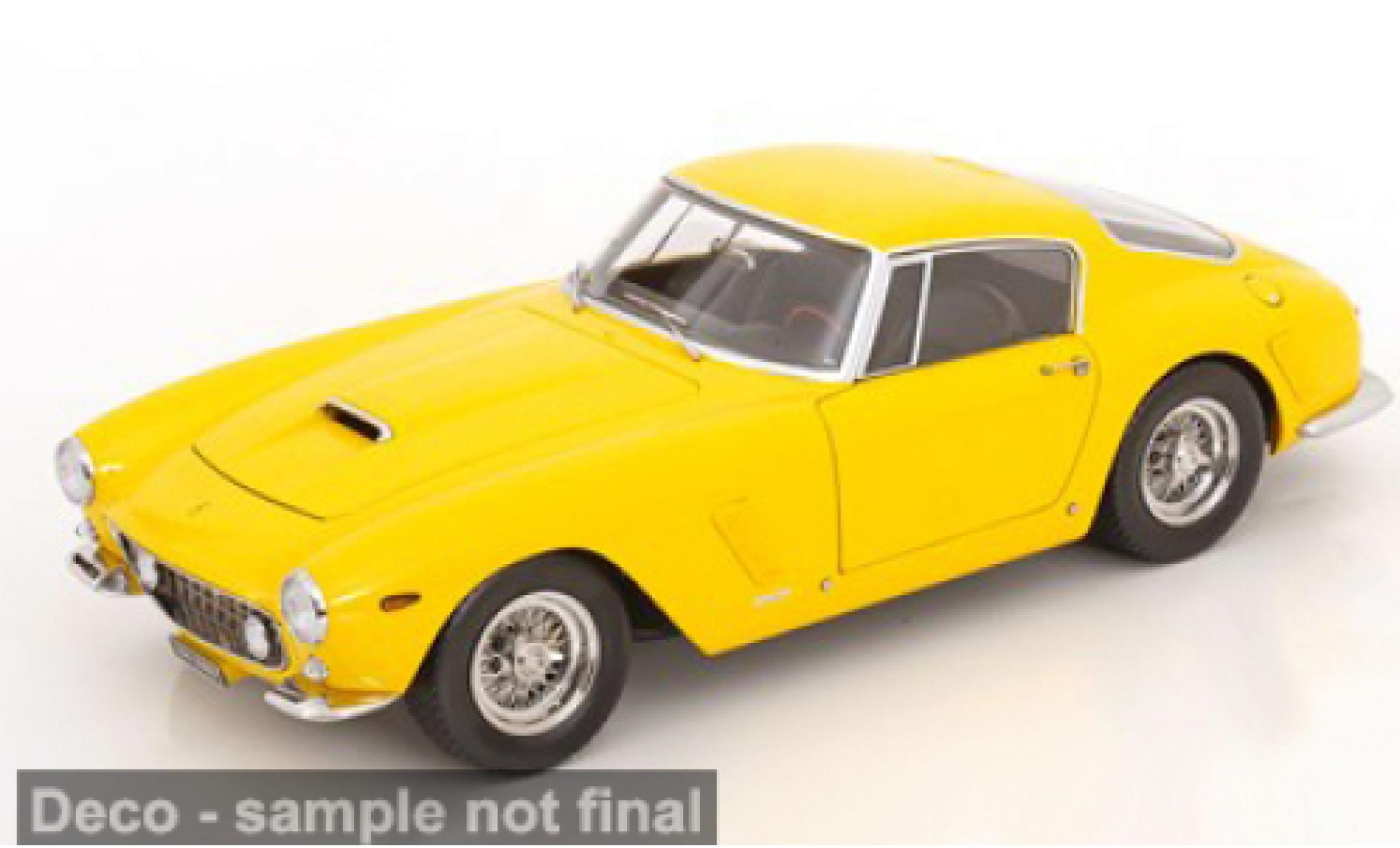 Ferrari 250 1/12 KK Scale GT SWB Passo Corto geel 1961 1:12 modelauto