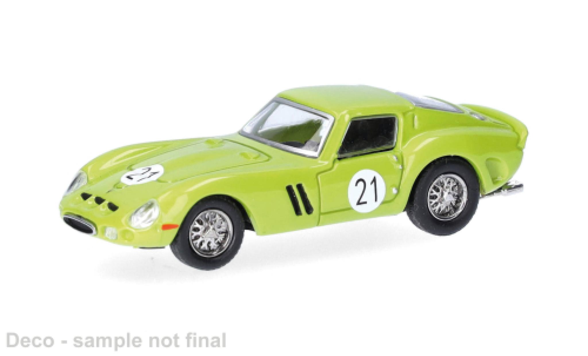 Ferrari 250 1/87 Micro City 87 GTO groen 1:87 modelauto