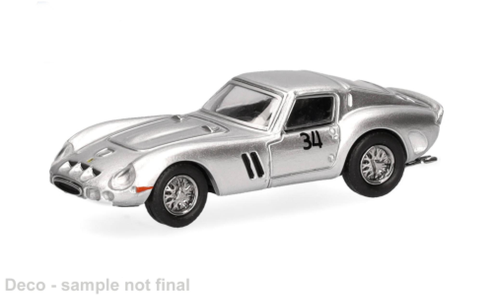 Ferrari 250 1/87 Micro City 87 GTO grijs 1:87 modelauto