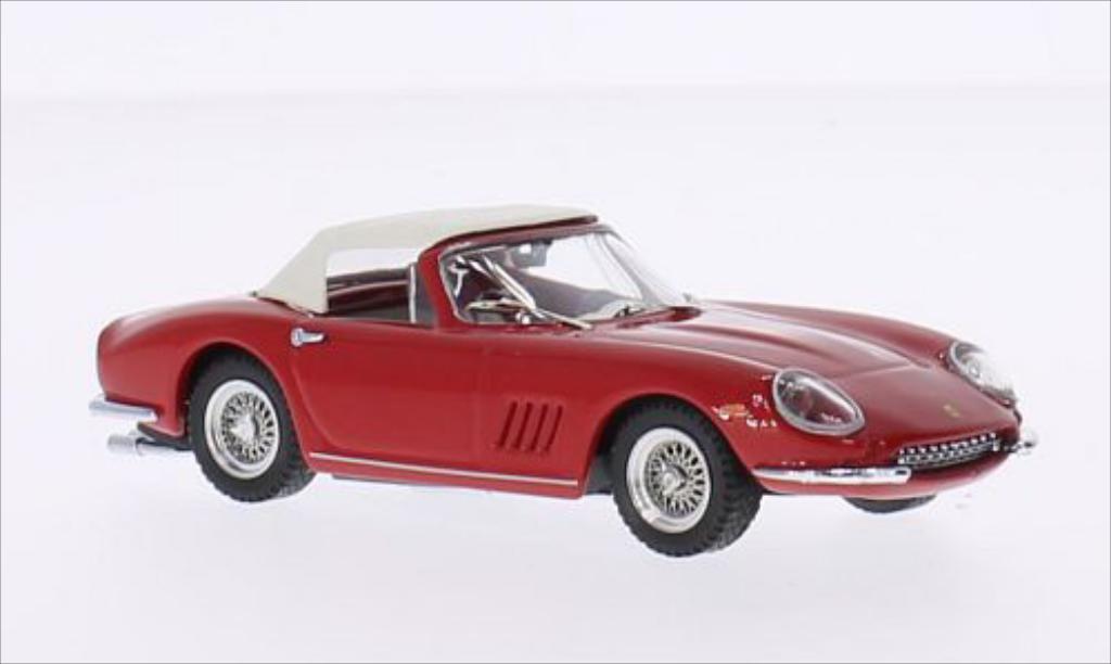 Ferrari 275 1/43 Best GTB Spyder N.A.R.T. rood/beige 1967 modelauto
