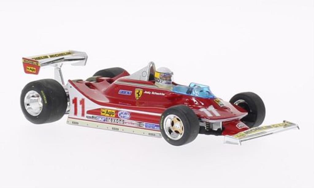 Ferrari 312 T4 1/43 Brumm T4 No.11 mit Fahrerfigur GP Italien 1979 modelauto