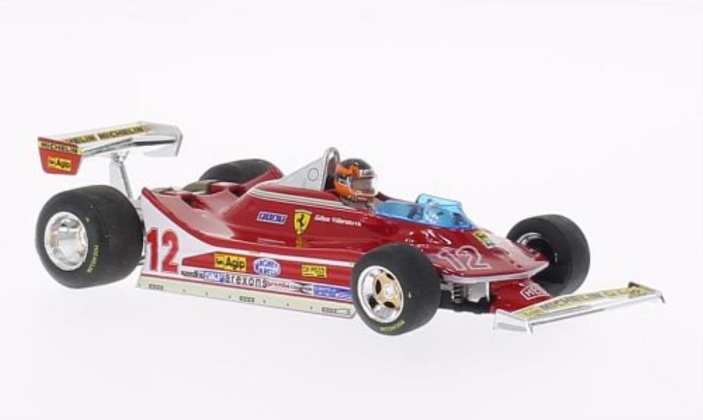Ferrari 312 T4 1/43 Brumm T4 No.12 mit Fahrerfigur GP Frankreich 1979 modelauto