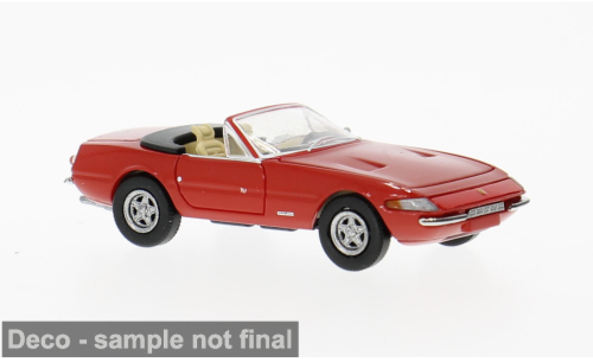Ferrari 365 1/87 Brekina GTS/4 Daytona Spider rood 1971 1:87 modelauto