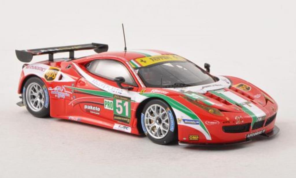 Ferrari 458 Italia 1/43 Fujimi Italia GT2 No.51 AF Corse 24h Le Mans 2013 /M.Malucelli modelauto