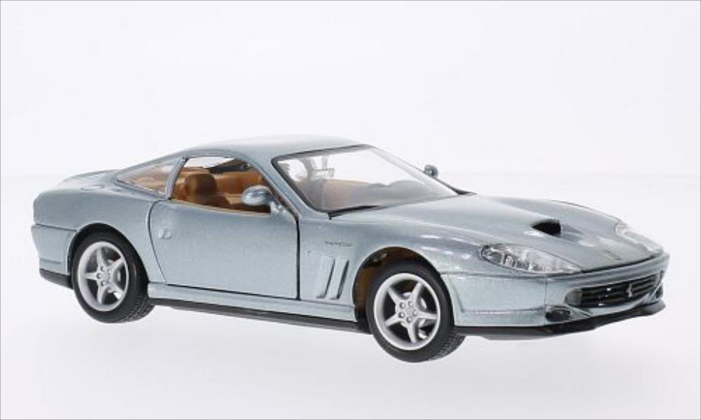 Ferrari 550 Maranello 1/24 Burago Maranello metallic grijs modelauto
