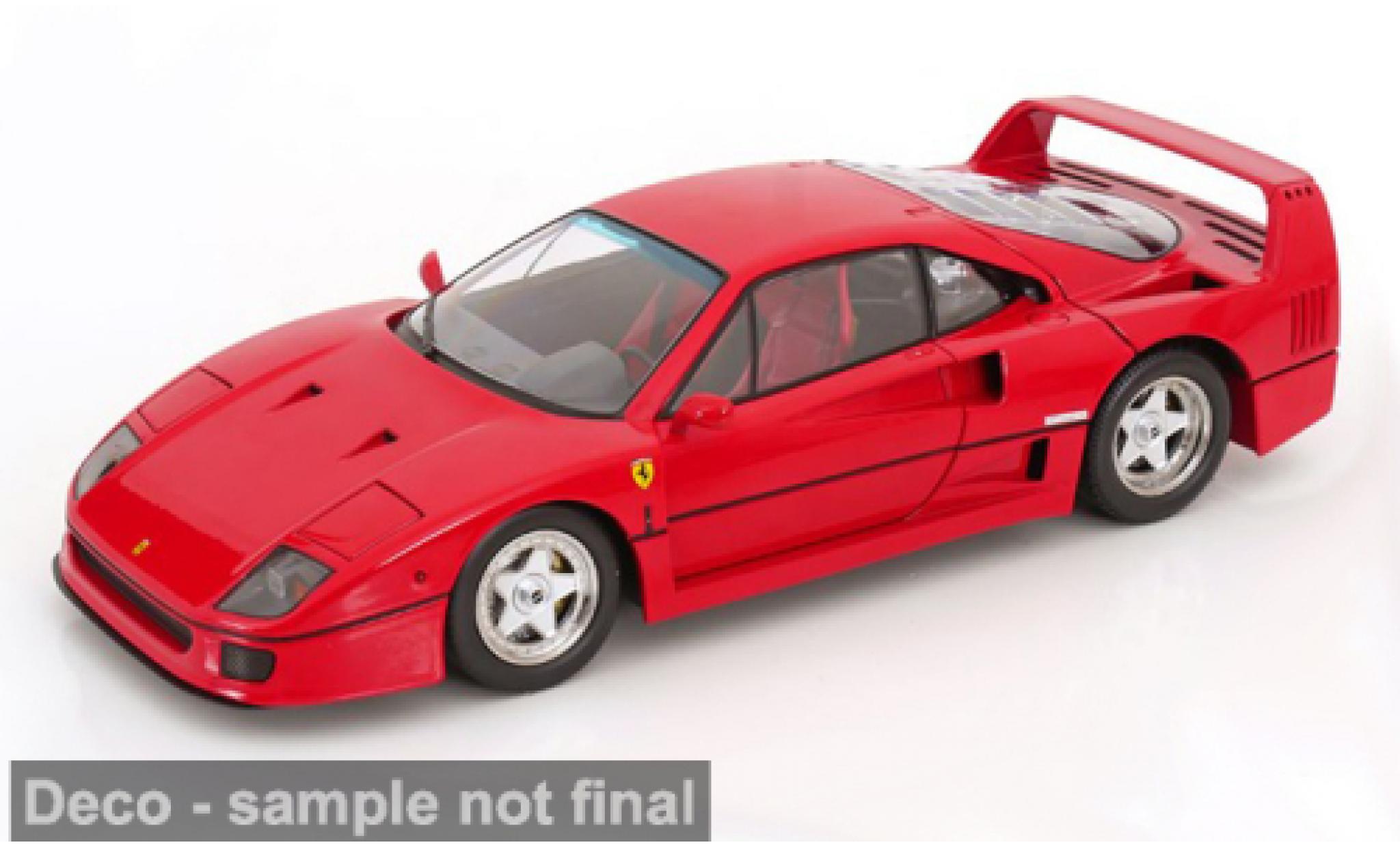 Ferrari F40 1/12 KK Scale rood 1987 1:12 modelauto