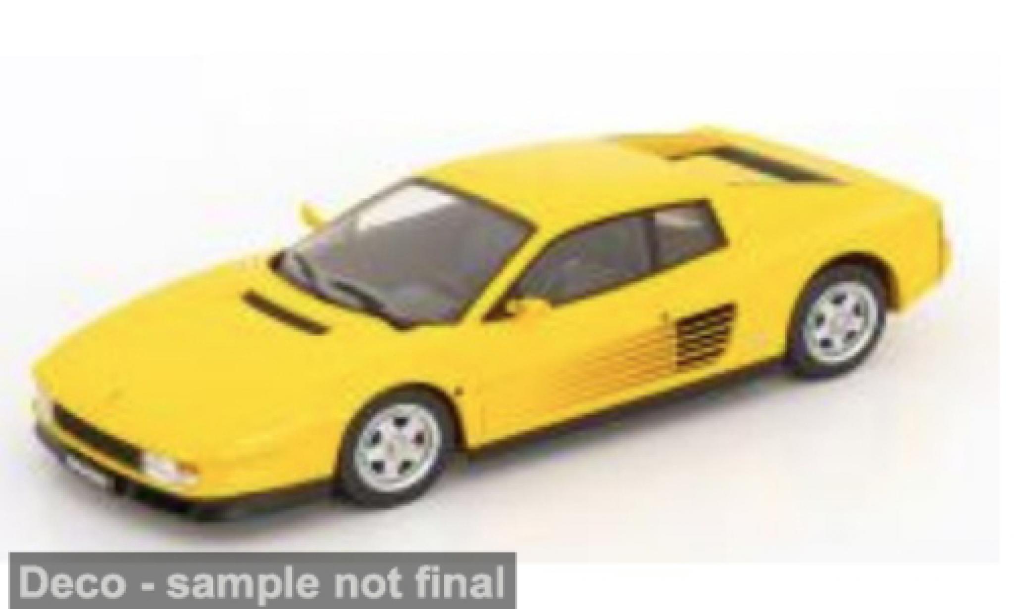 Ferrari Testarossa 1/18 KK Scale geel 1986 1:18 modelauto