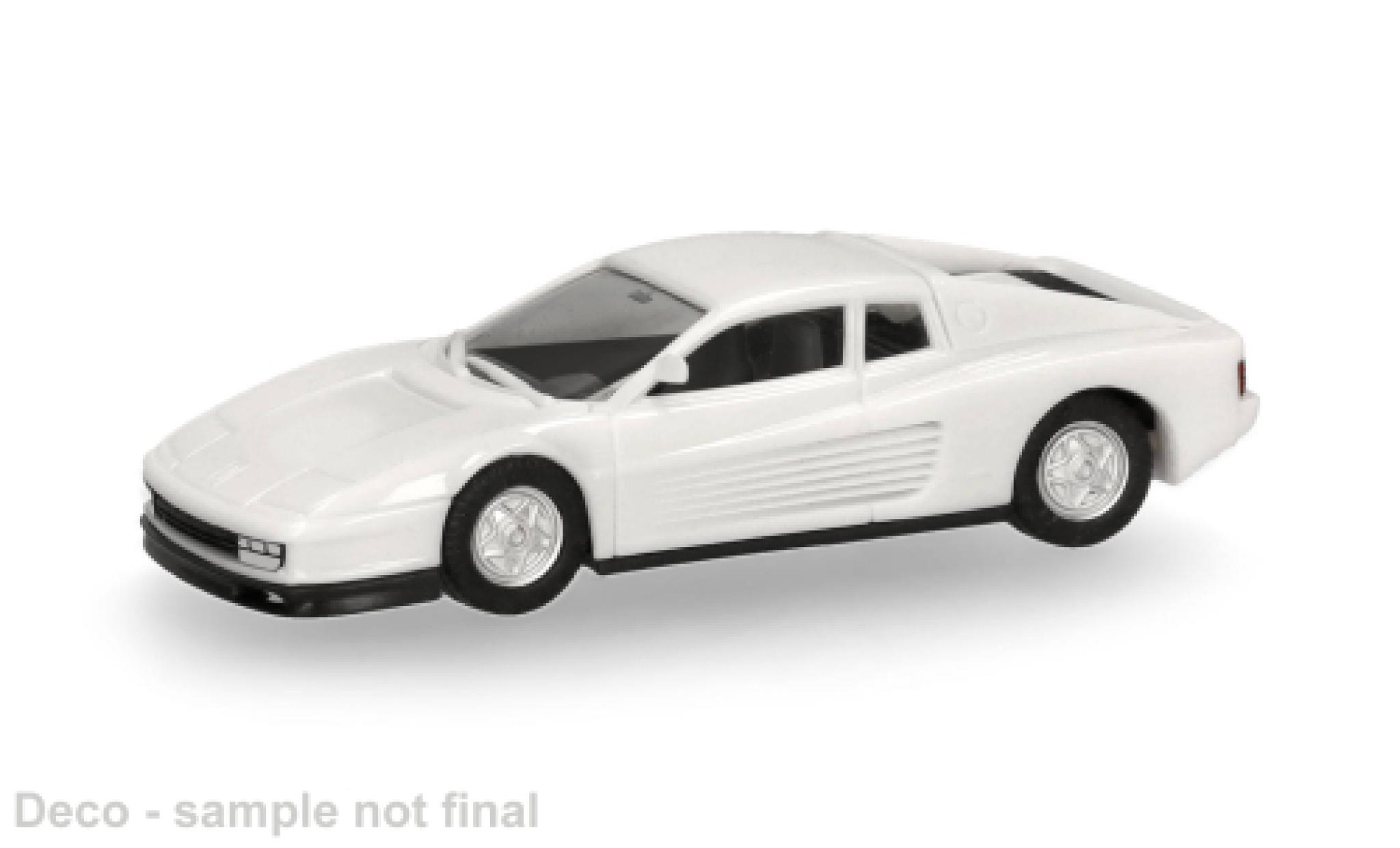 Ferrari Testarossa 1/87 Herpa wit 1:87 modelauto