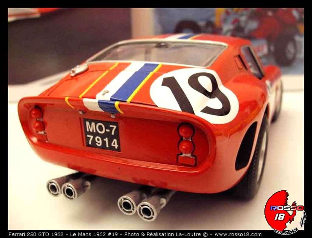 Ferrari 250 GTO 1962 1/18 Burago GTO 1962 le mans #19 modelauto