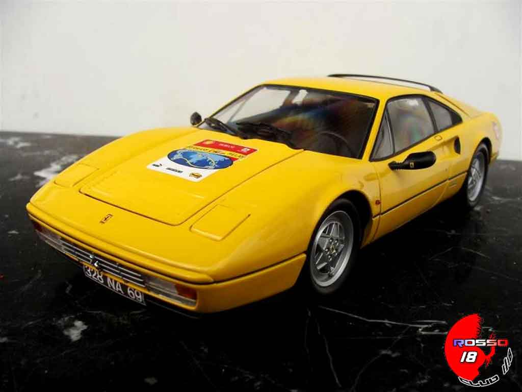 Ferrari 328 GTB geel 60 relay #2503 1/18 Kyosho