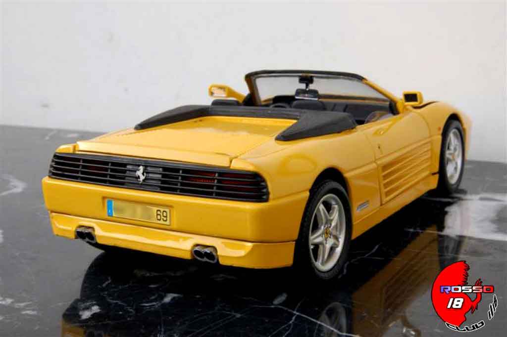 Ferrari 348 Spider 1/18 Mira Spider geel modelauto