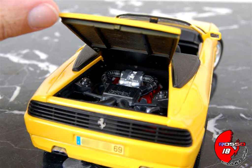 Ferrari 348 Spider geel 1/18 Mira
