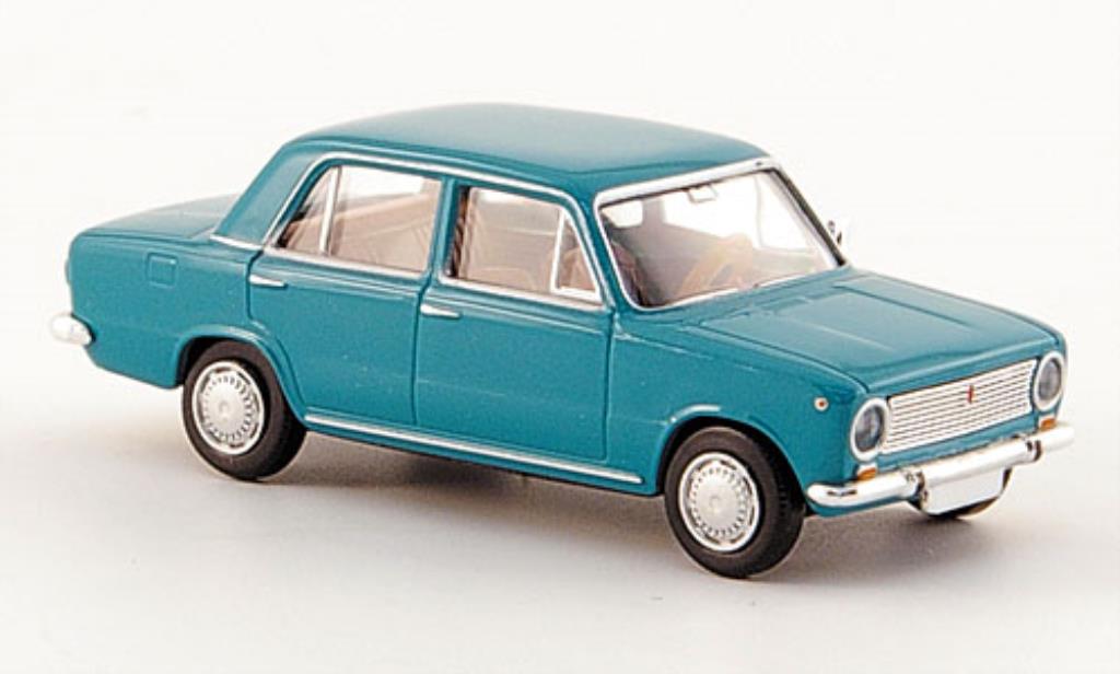Fiat 124 1/87 Brekina Sedan turkis modelauto