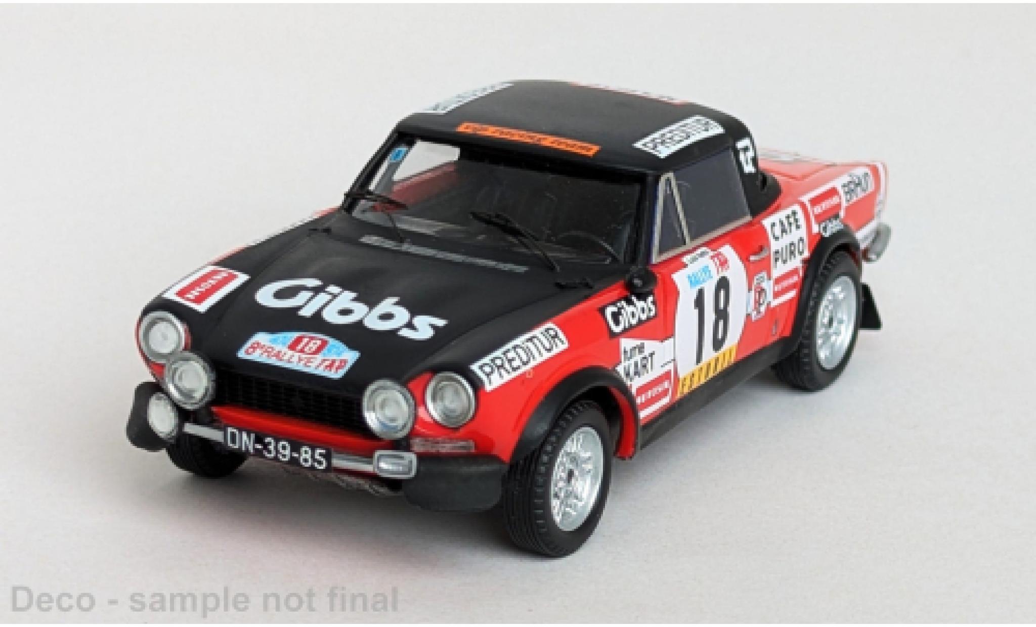 Fiat 124 1/43 Trofeu Sport Spider 1600 TAP Rally 1974 Cinegra VIP #18 L.Netto/Jocames 1:43 modelauto