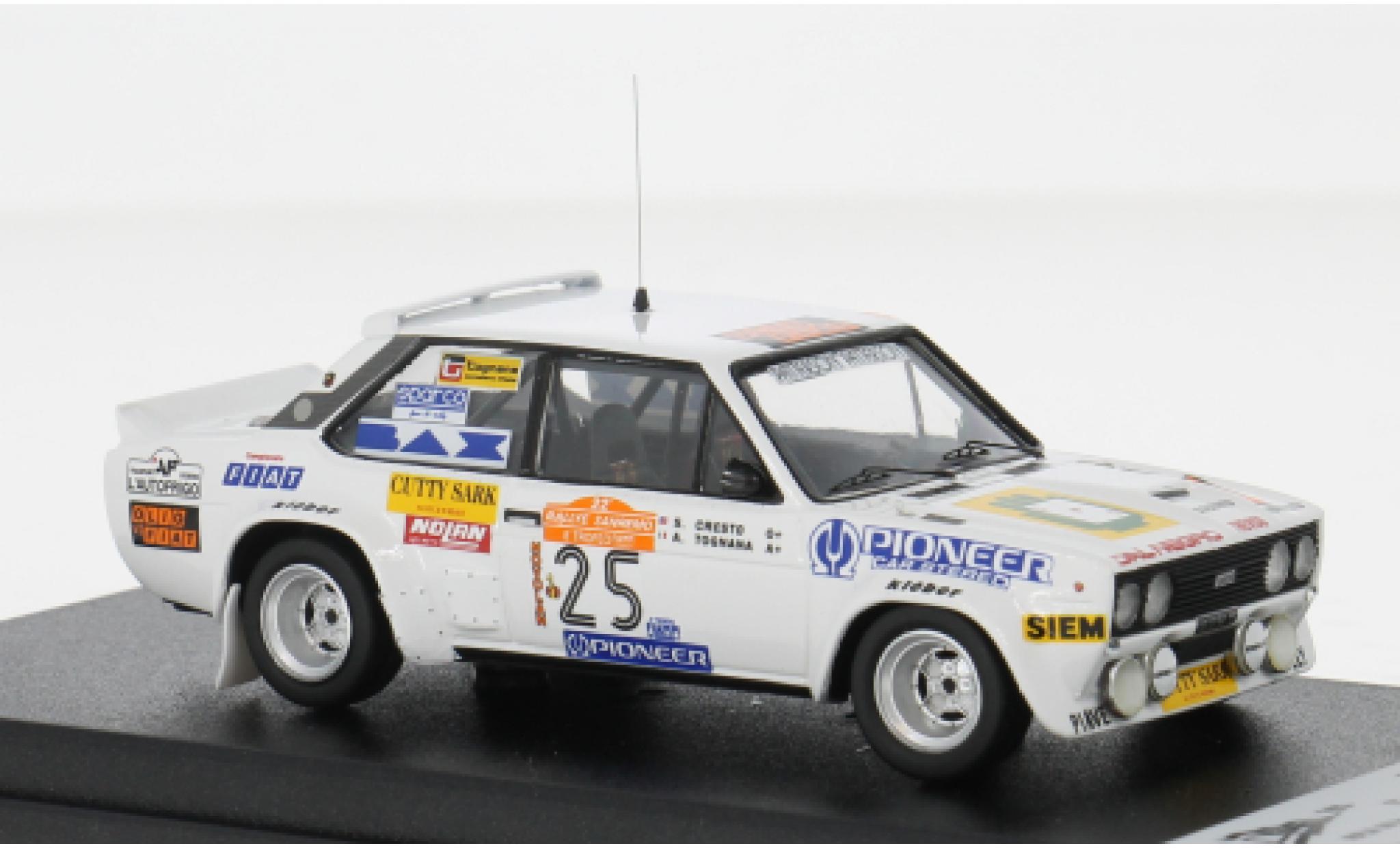 Fiat 131 1/43 Trofeu Abarth Rally San Remo 1980 #25 T.Tognana/S.Cresto 1:43 modelauto