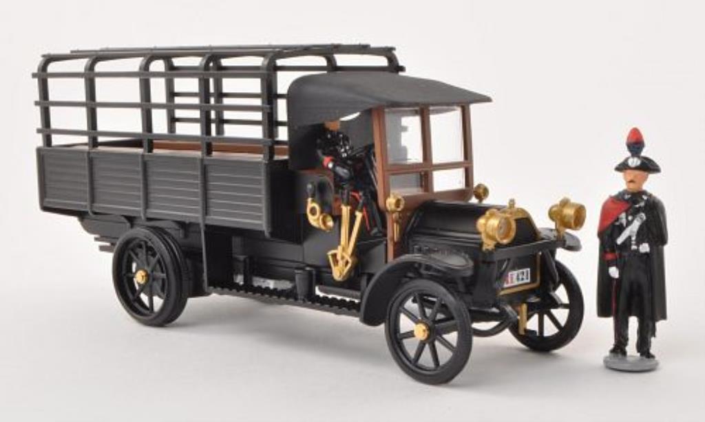 Fiat 18 1/43 Rio BL Pritsche Carabinieri matt-zwart modelauto