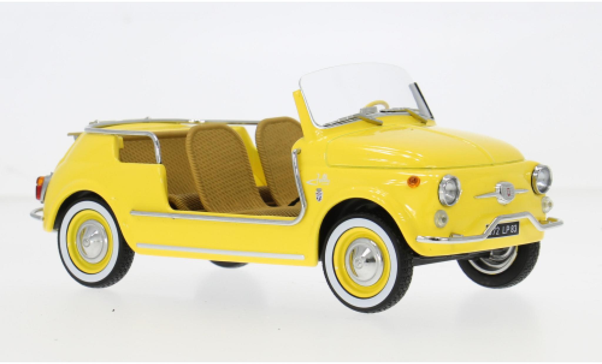 Fiat 500 1/18 Norev Jolly geel 1965 1:18 modelauto