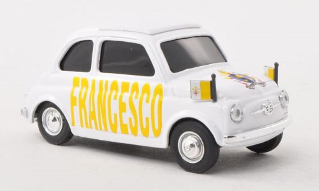 Fiat 500 1/43 Brumm Papa Francesco modelauto